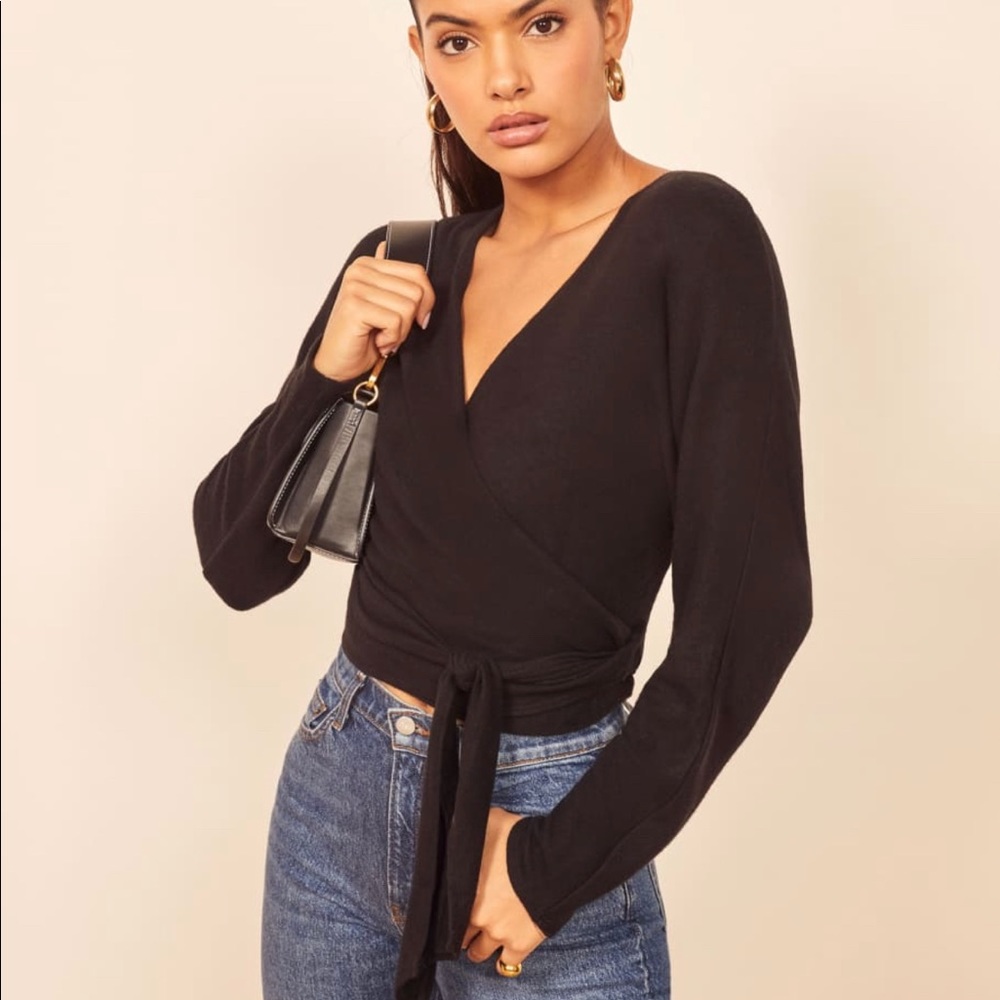 Reformation Azra Wrap Top